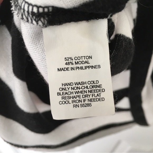 Black and White Striped Express Tee - Picture 10 of 13